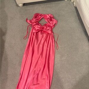 Elegant Pink Maxi Dress